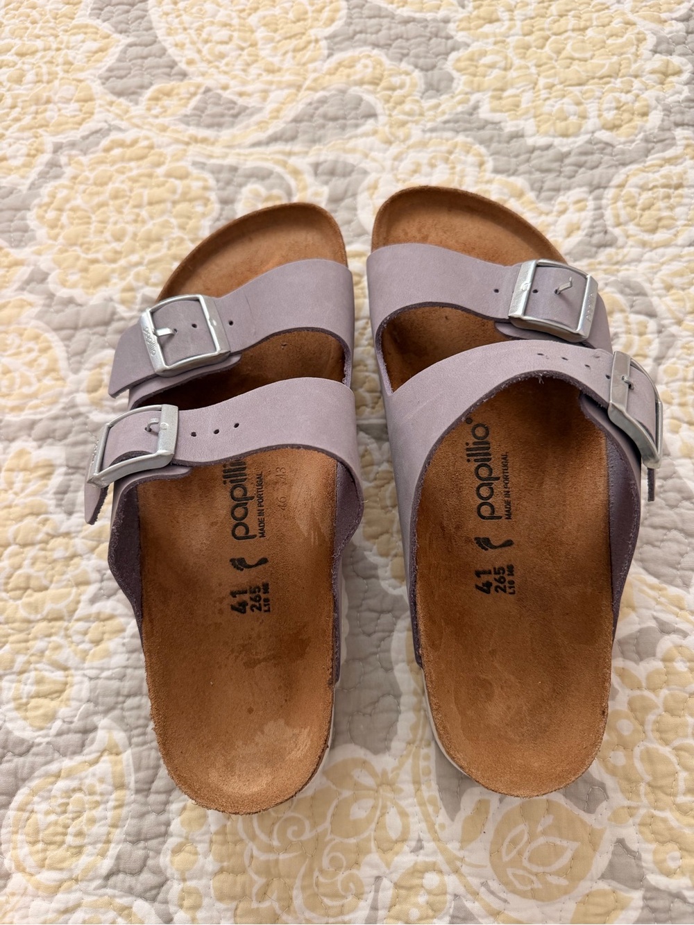 Birkenstock Papillio Two-Buckle Sandals in Light Lavender